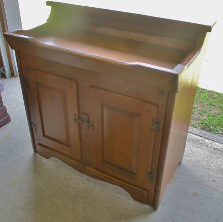 Dry sink thick pine with cooper liner 1