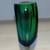 1960s Murano Sommerso Flavio Poli Faceted Green Blue Vase 2 thumbnail
