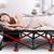 Adults Folding Sleeping Cot Guest Bed Heavy Duty Portable Cots Camping with Mat 2 thumbnail