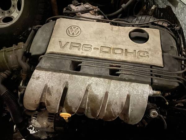 VW VR6 Engine & Mating Automatic Transmission 1