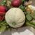 Lg Fall harvest bounty 16 faux vegetables & fruit woven basket display 6 thumbnail