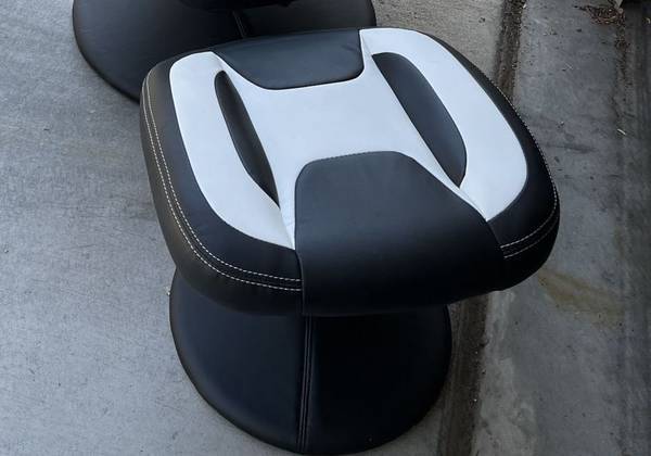 Ottoman leather footstool 1