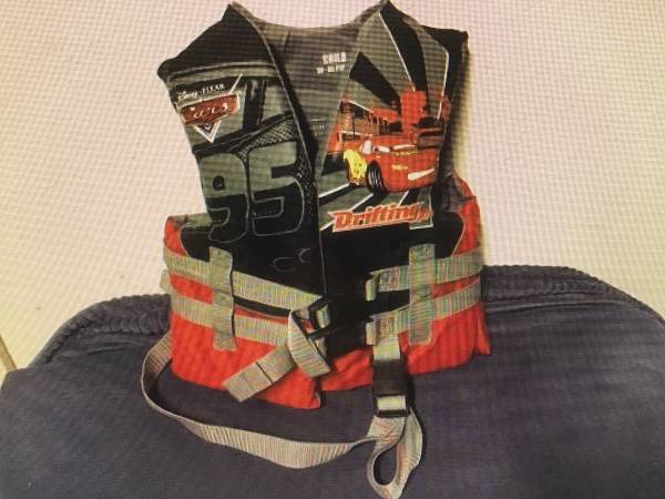 SOLD!.....Cars Disney - Pixar Child’s Boat Life Vest Jacket 1