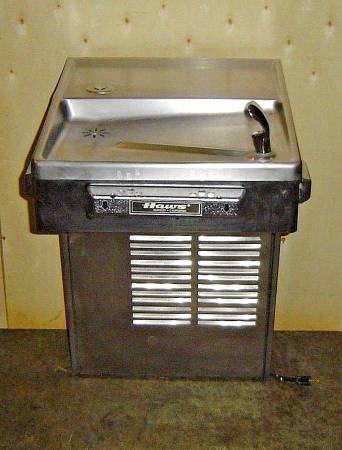 Haws Electric Drinking Fountain Stainless Steel Refrigerated Water 1