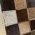 Leather Hair on Hide Patchwork Wall Mirror 4 thumbnail