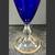 Gold Accent Cobalt Blue Decanter with Set 3 Cordial Glasses 6 thumbnail