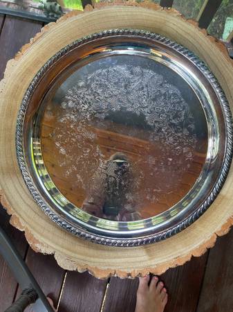 William Rogers Silver Co. "870" English Gadroon Band Silverplate 10" 1