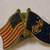 United States Navy and American flag crossed lapel pin 2 thumbnail
