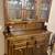 French Country Dining Set: 48” table + 3 leaves, 6 chairs, 2 pc Hutch 5 thumbnail