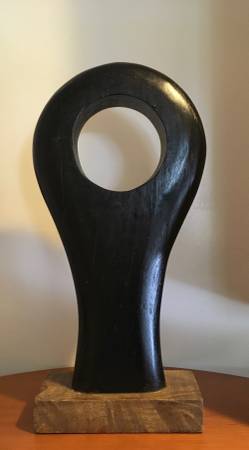 Large Solid Wood Sculpture - Eye of a Needle 1