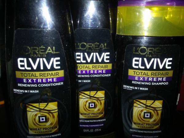 (3) Loreal Elvive Total Repair Renewing Shampoo & Conditioner! 1