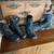 Two Pair of Antique  Leather Childrens boots one laced one buttons 16 thumbnail