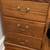 Vintage/MCM Wooden Side Table/Filing Cabinet with Brass Handles 3 thumbnail