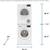 Bosch 24” Front Load Stackable Washer Dryer set White New. 9 thumbnail
