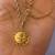 18K yellow Gold Necklace with Very Special Design 9 thumbnail