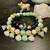 Green Tree Agate & Jade Healing One of a Kind Stretch Bracelet Size 7. 3 thumbnail