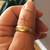 BIRKS 14K Yellow Gold Band with unique Design (Size 5-6) 5 thumbnail