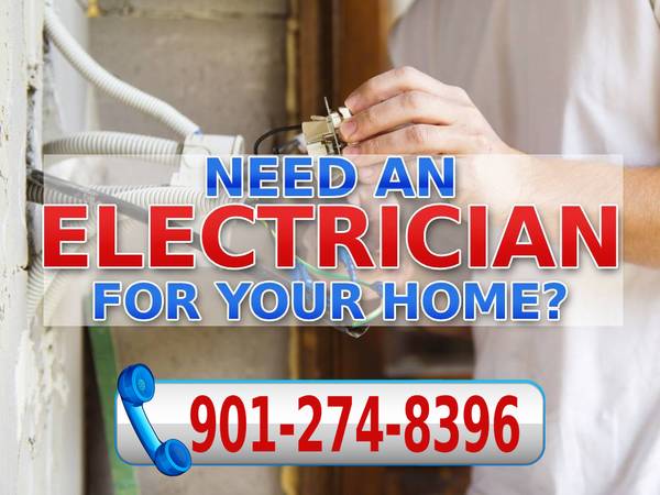 ⚡️NEED AN ELECTRICIAN?⚡️ | 💥FREE ESTIMATES💥 | 901-274-8396 1