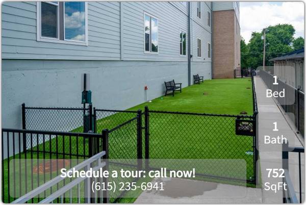 $1,710 / 1br - 752ft2 - Fantastic neighborhood! Great 1 bed, 1 bath, 752 Sq Ft! (Nashville - Near Belmont University)63904699896194122