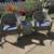 Patio set(with cushions, umbrella) 3 thumbnail