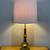 Vintage Stiffel Brass Lamp Linen Shade 10 thumbnail