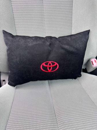 Nice! Cushy Toyota pillow soft plush Velvety black zippered washable 1