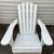 White Adirondack Chair and Table Set 2 thumbnail