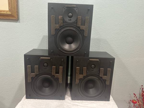 Lot of 3 M&K Miller & Kreisel S-90 Satellite Speaker Black.Made in USA - $300 (san jose south)63471478053761121