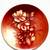 vintage Hand painted Rust colored 7.5” plate signed 2 thumbnail