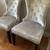 NEW 2 - Chairs Plush Gray Silver Nail Head Trim Dark Wood Legs EACH... 1 thumbnail