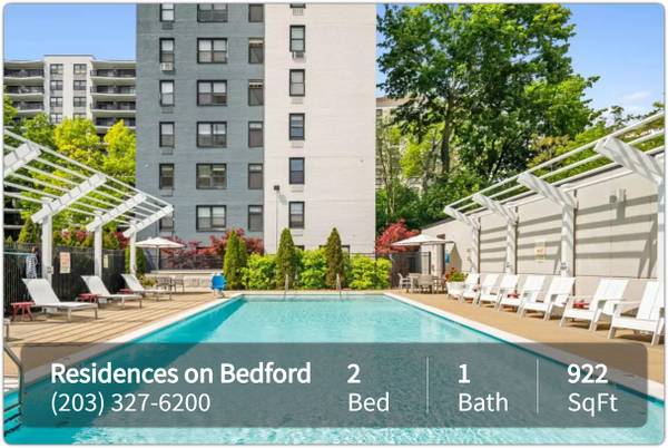 $2,325 / 2br - 922ft2 - Delightful 2 bed / 1 bath in Stamford. 922 Sq Ft. Great value! (Stamford)63788575458817120