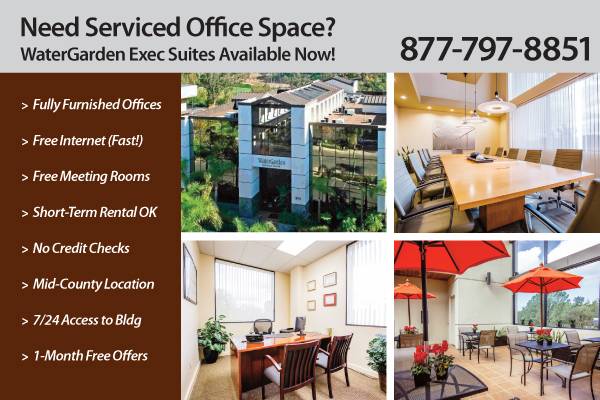 $699 / 130ft2 - FALL SPECIAL! SIX WEEKS FREE ON ONE-YR TERM! (San Diego)63841344894723120