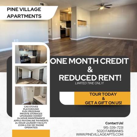 🔥 LIMITED TIME! 1 MONTH FREE + REDUCED RENT – APPLY NOW! 🔥 1