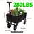 carriage Foldable Wheeled Wagon Cart-Heavy Duty Utility Cart for Groceries, Spor 1 thumbnail