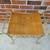 Vintage Wrought Iron Mid Century Vanity Seat with Original Bamboo Seat 4 thumbnail