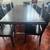 REAL OAK SHINY BLACK DINNER TABLE 2 thumbnail
