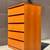 Danish Modern Mid Century Vintage Teak 5 Drawer Tall Dresser Highboy 2 thumbnail