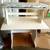 WHITE COFFEE NOOK TABLE WITH 1 BENCH 1 thumbnail