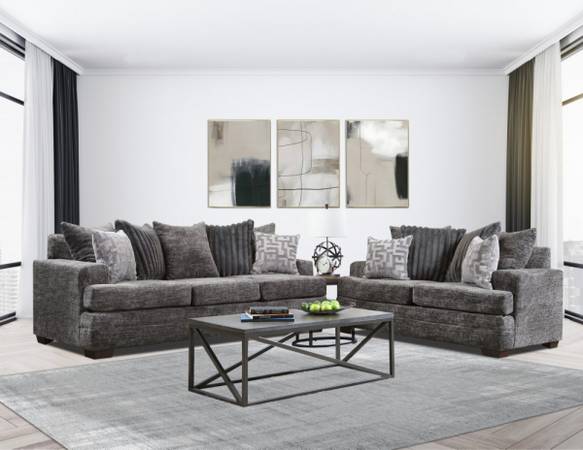 DARK OR LIGHT GREY SOFA SET 1