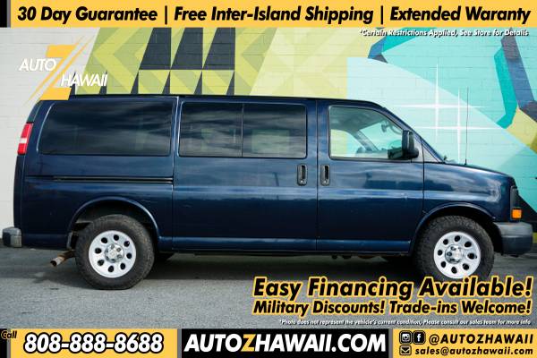 Furgón Chevrolet Express 1500 LS para pasajeros 2014 3D [Financiamiento disponible] - $18,995 (609 waiakamilo road | www.autozhawaii.com)63617599149443122