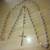 Fashion Gold/Rhodium Clear Crystal Beads Rosary Necklace 1 thumbnail