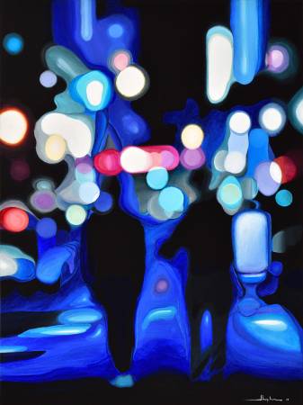 Alex Nizovsky - Nocturne 14 Modern Abstract Art Painting USA 30"x40" 1