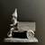 Pewter Gnome Pulling a Cart 2.5" X 2.75" 9 thumbnail