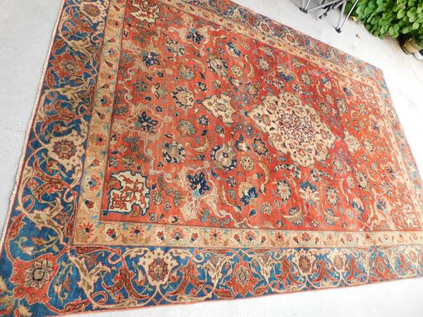 Alfombra persa de Tabriz, limpia, 100 % lana, anudada a mano - $999 (Berkeley)63439698145409123