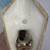 1950s Vintage White Porcelain Bathroom Light Fixture 4 thumbnail