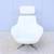 Modern Pearson Lloyd for Coalesse Bob White Swivel Lounge Chair 3 thumbnail