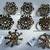 Snowflake Napkin Holder Rings-(silver metal) 11 thumbnail