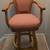 Darafeev Oak Upholstered Swivel Stool with Arms in excellent condition 1 thumbnail