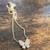 14kt White Gold Diamond Butterfly Necklace 1 thumbnail