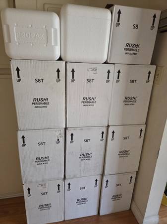 Propack expanded polystyrene Foam Cooler Insulated shipping container 1